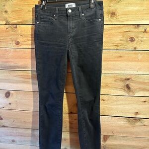 Paige black jeans size 26 verdugo ankle